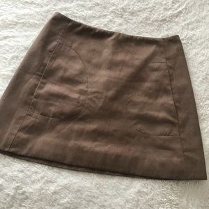 zara suede skirt